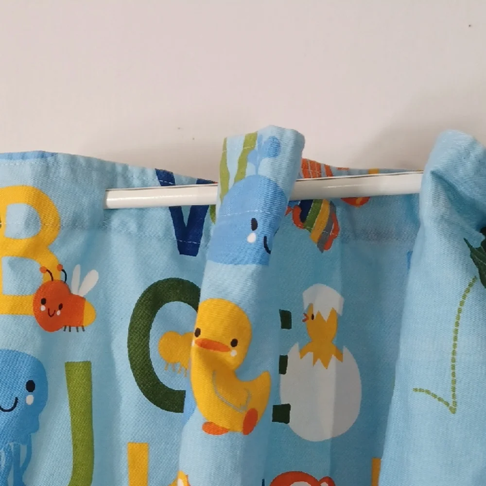 Circo Blue Alphabet Animal Shower Curtain